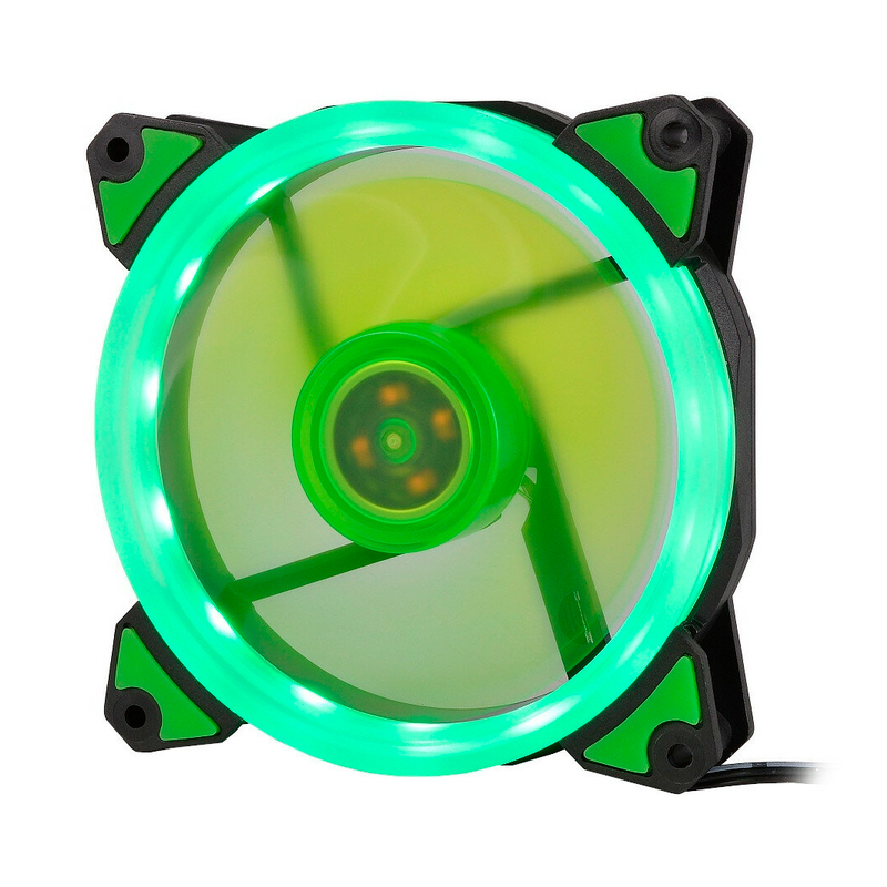 Вентилятор 120x120 Crown (CMCF-12025S-1232) Green Led 1500rpm