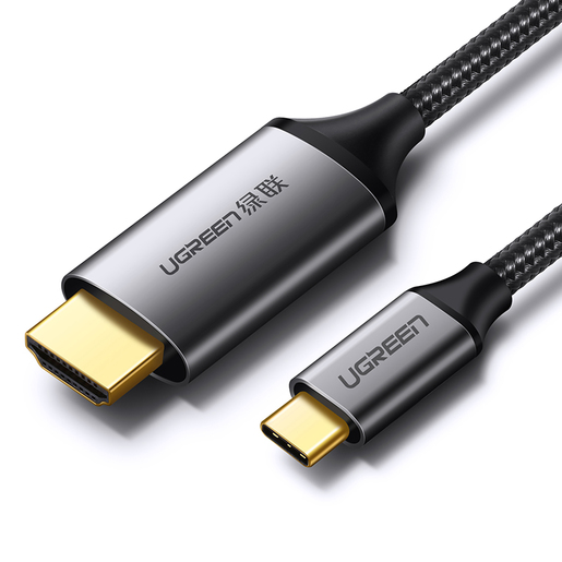 Кабель UGREEN MM142 (50570) USB-C to HDMI Male to Male Cable Aluminum Shell. Длина: 1,5 м
