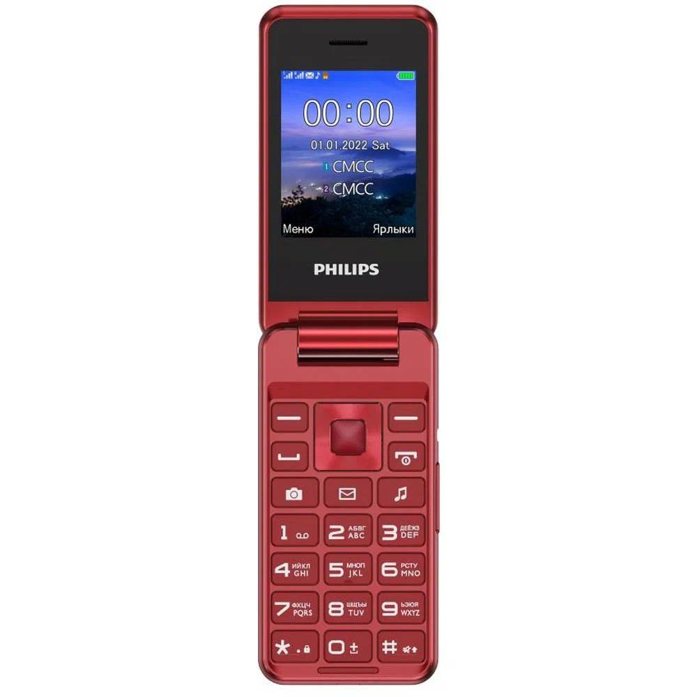 Сотовый телефон Philips Xenium E2601 красный