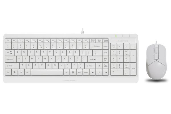 Клавиатура+мышь A4Tech F1512 White
