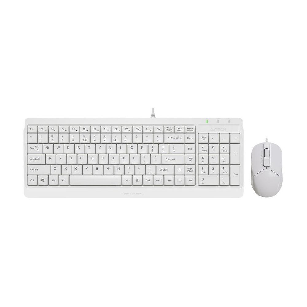 Клавиатура+мышь A4Tech F1512 White