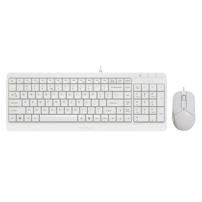 Клавиатура+мышь A4Tech F1512 White