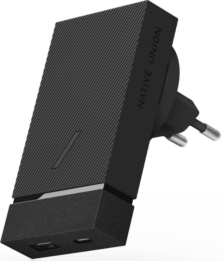 Сетевое зарядное устройство Native Union Smart charger 20W USB A + Type-C Black