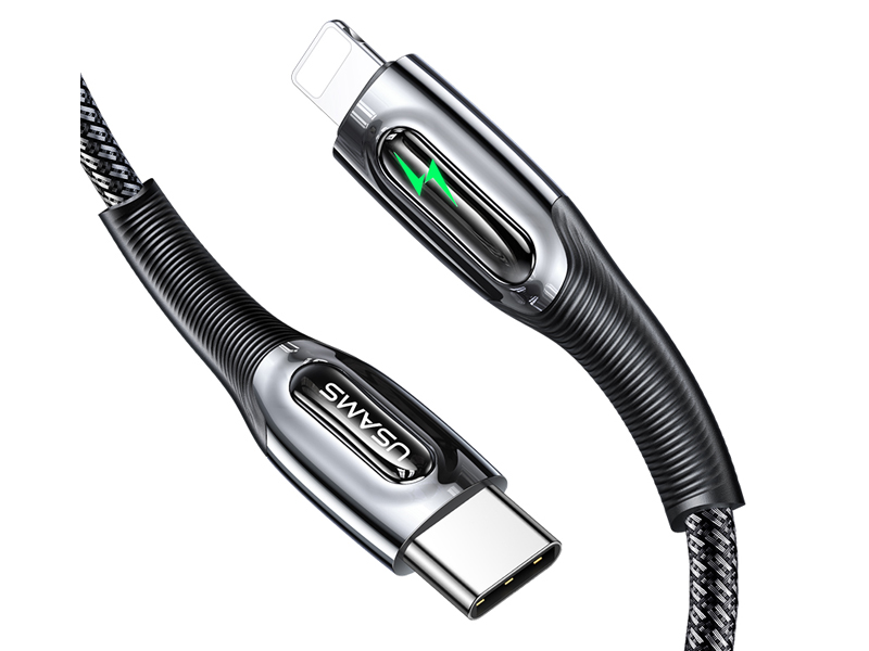 Кабель для Apple USB-C - Lightning Usams US-SJ518 20W 1.2м черный