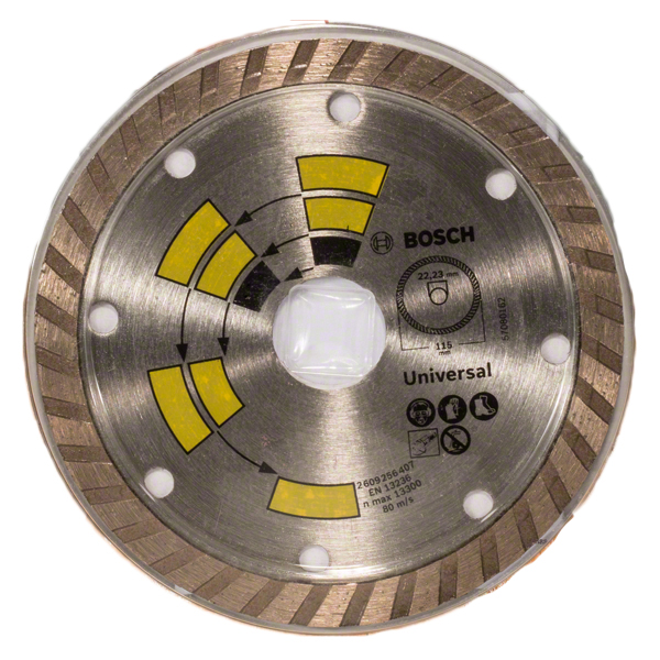 Алмазный диск универсальный Bosch DIY Turbo 115мм 2609256407
