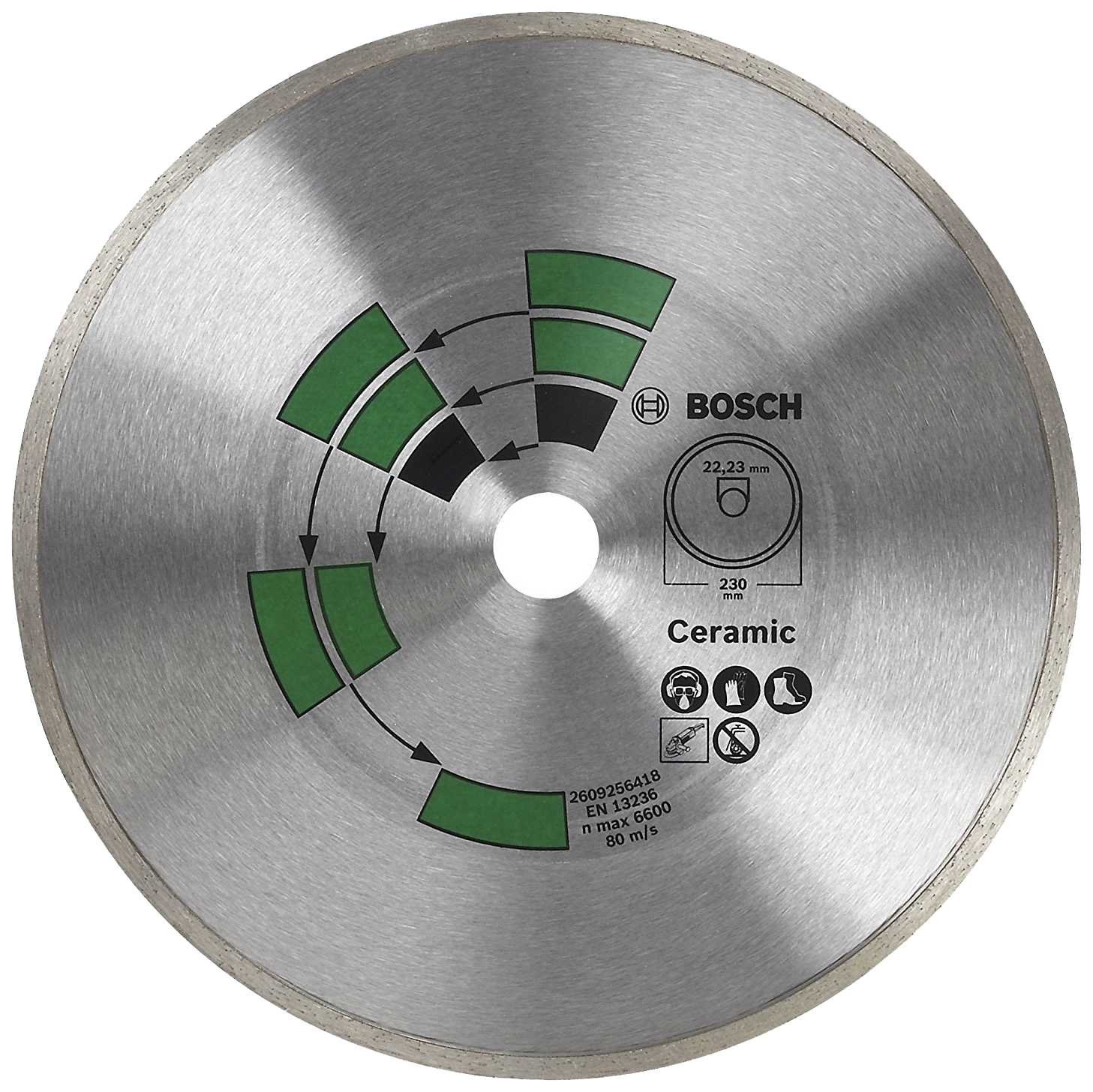 Алмазный диск по керамике Bosch DIY 230мм 2609256418