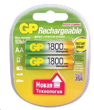 Аккумуляторы GP 180AAHC-2DECRC2 1800mAh AA 2шт