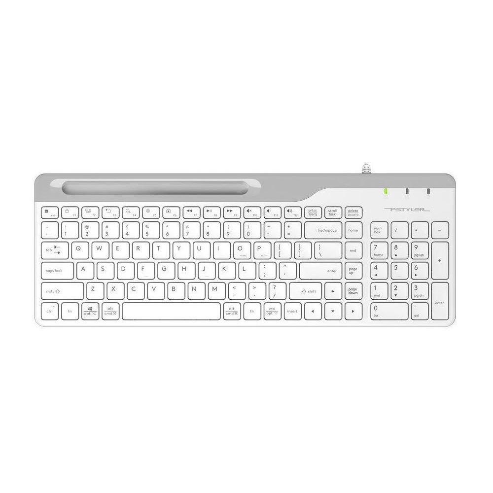 Клавиатура проводная A4Tech Fstyler FK25 белый [Slim, USB]