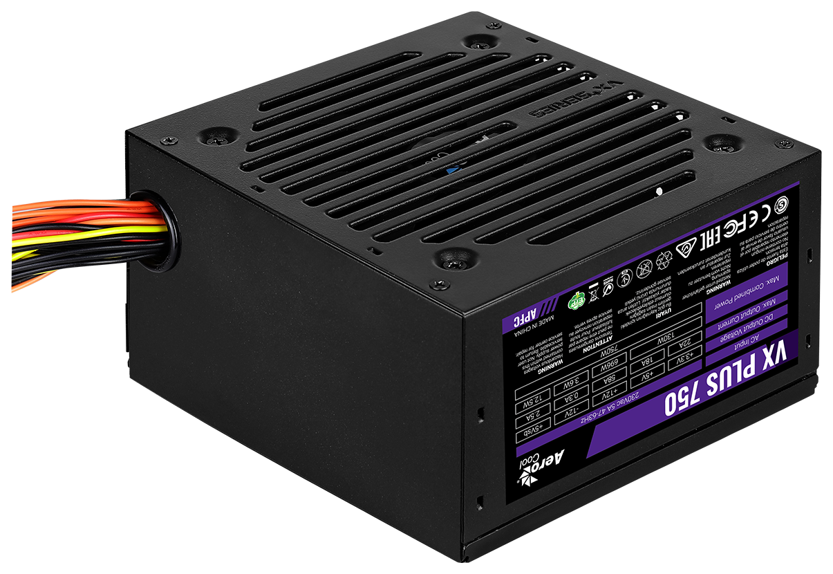 Блок питания 750W AeroCool VX Plus 750W RGB