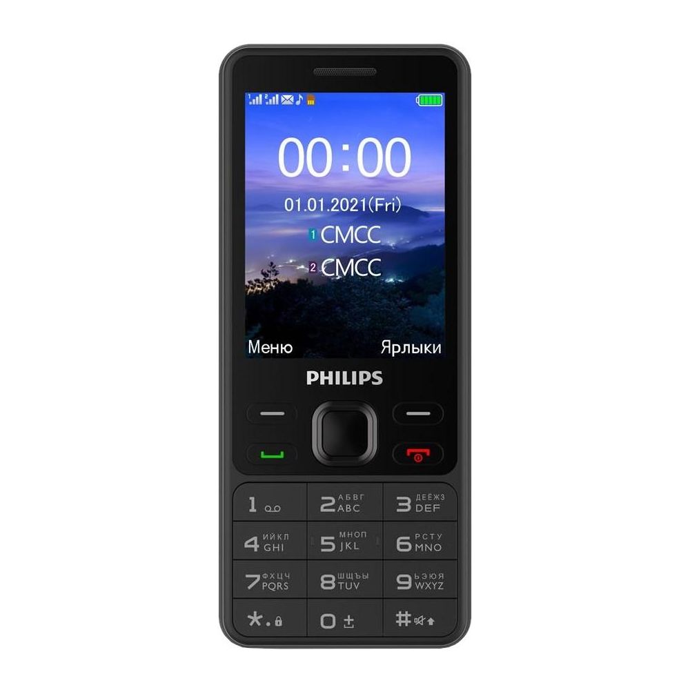 Сотовый телефон Philips Xenium E185 черный