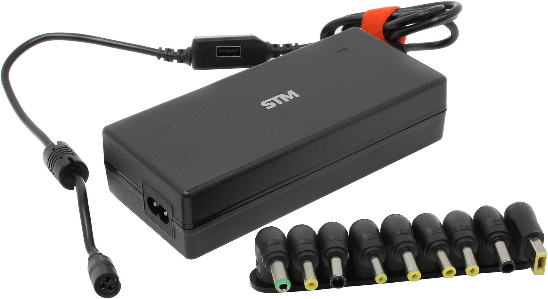 Адаптер питания от сети STM для ноутбуков BLU120, 120W, USB (2.1A)