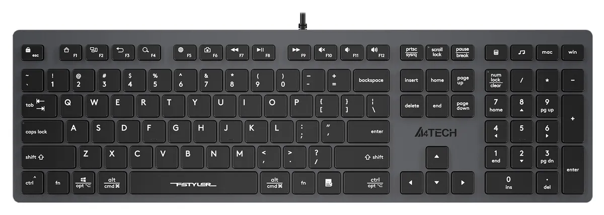 Клавиатура A4Tech Fstyler FX50 Grey