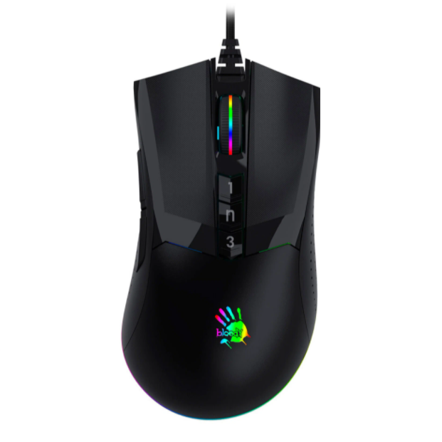 Мышь A4Tech Bloody W90 Max Black проводная