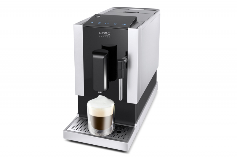 Кофемашина Caso Cafe Crema One серебристый/черный