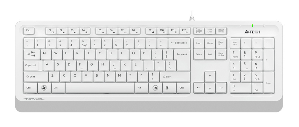 Клавиатура A4Tech Fstyler FK10 White/Grey