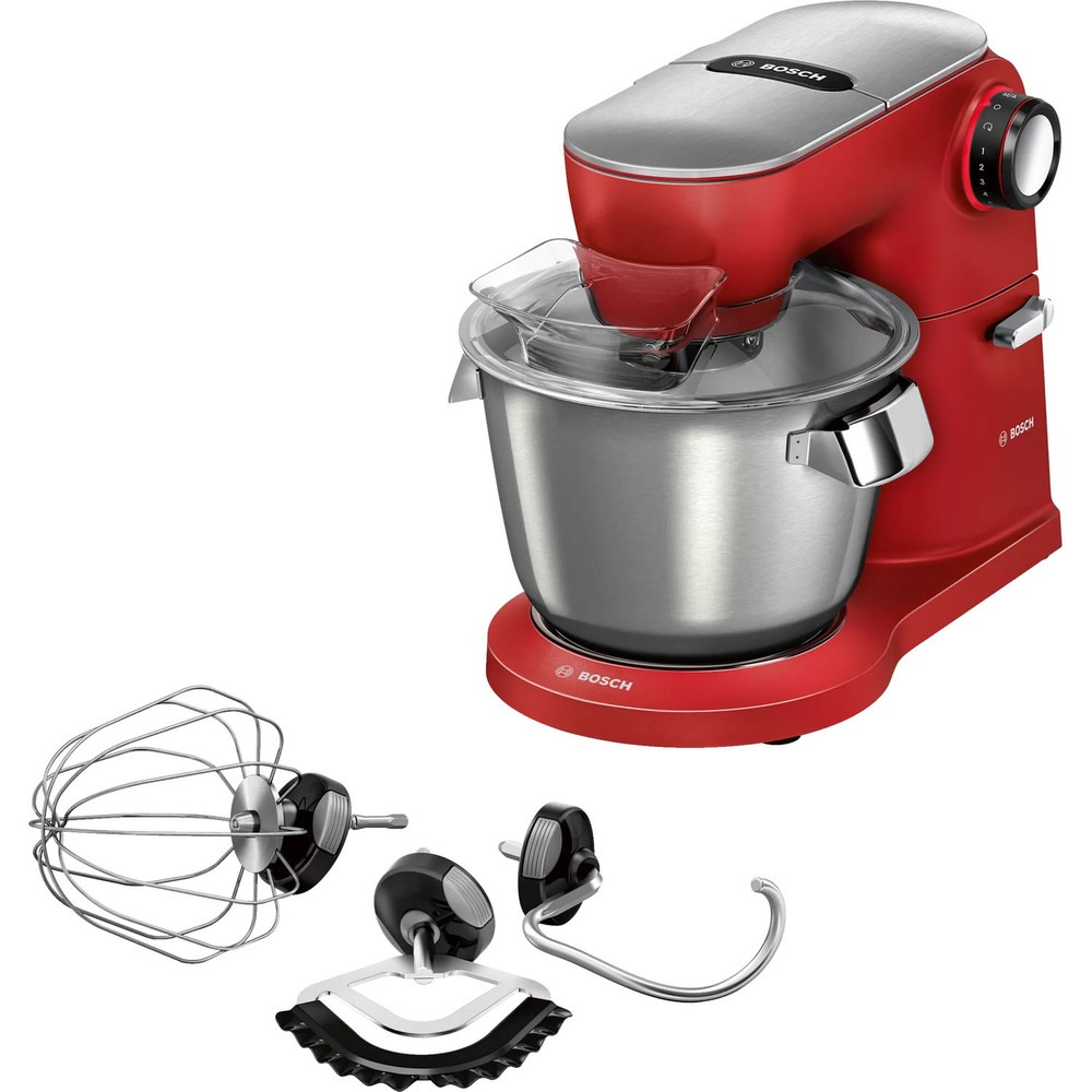 Кухонная машина Bosch MUM9A66R00 [1600 Вт, чаша - 5.5 л, красный, серебристый]