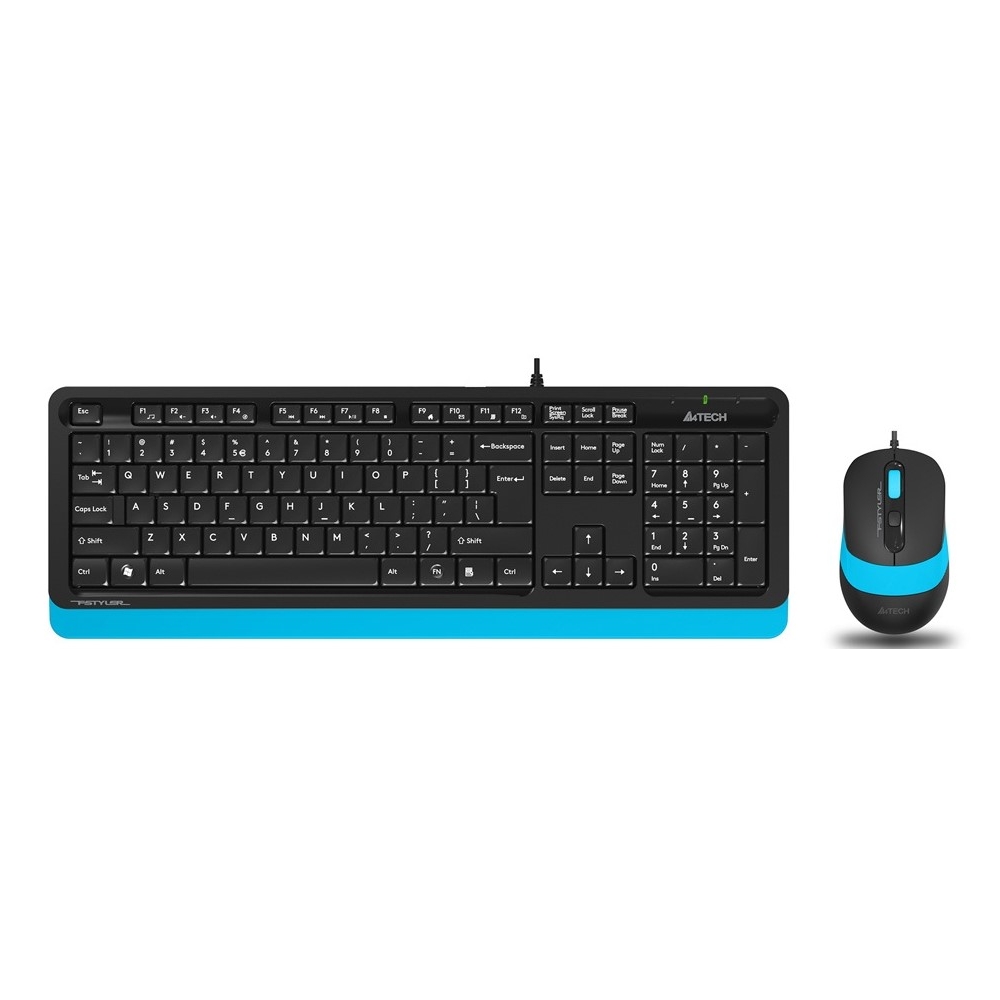 Клавиатура+мышь A4Tech Fstyler F1010 Black/Blue