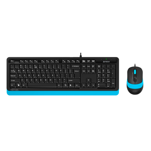 Клавиатура+мышь A4Tech Fstyler F1010 Black/Blue