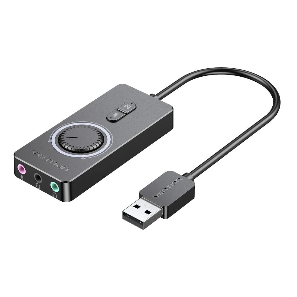 Звуковая карта Vention CDRBB USB c регулятором громкости