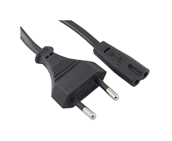 Кабель с вилкой Europlug(M)-IEC-320-C7, 10A, 1.8 м, черный Cablexpert (PC-184-VDE-1.8M 1,8м)