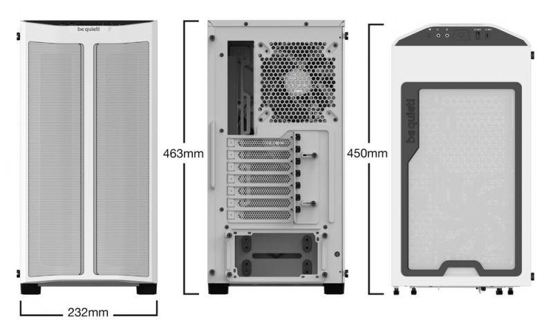 Корпус be quiet! PURE BASE 500DX WHITE/midi-tower, ATX, tempered glass/3x 140mm fans/BGW38