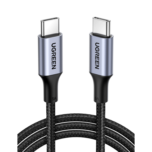 Кабель UGREEN US316 (70429) USB-C 2.0  to USB-C 2.0 5A Data Cable 2m. - Black
