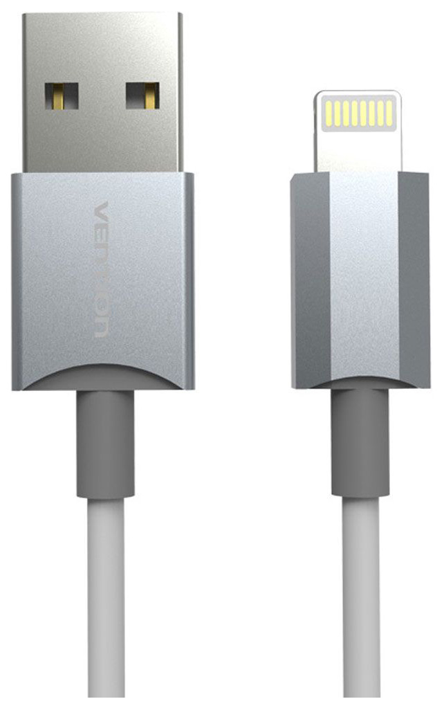 Кабель для Apple Lightning Vention 1м серебристый (VAI-C02-W100)