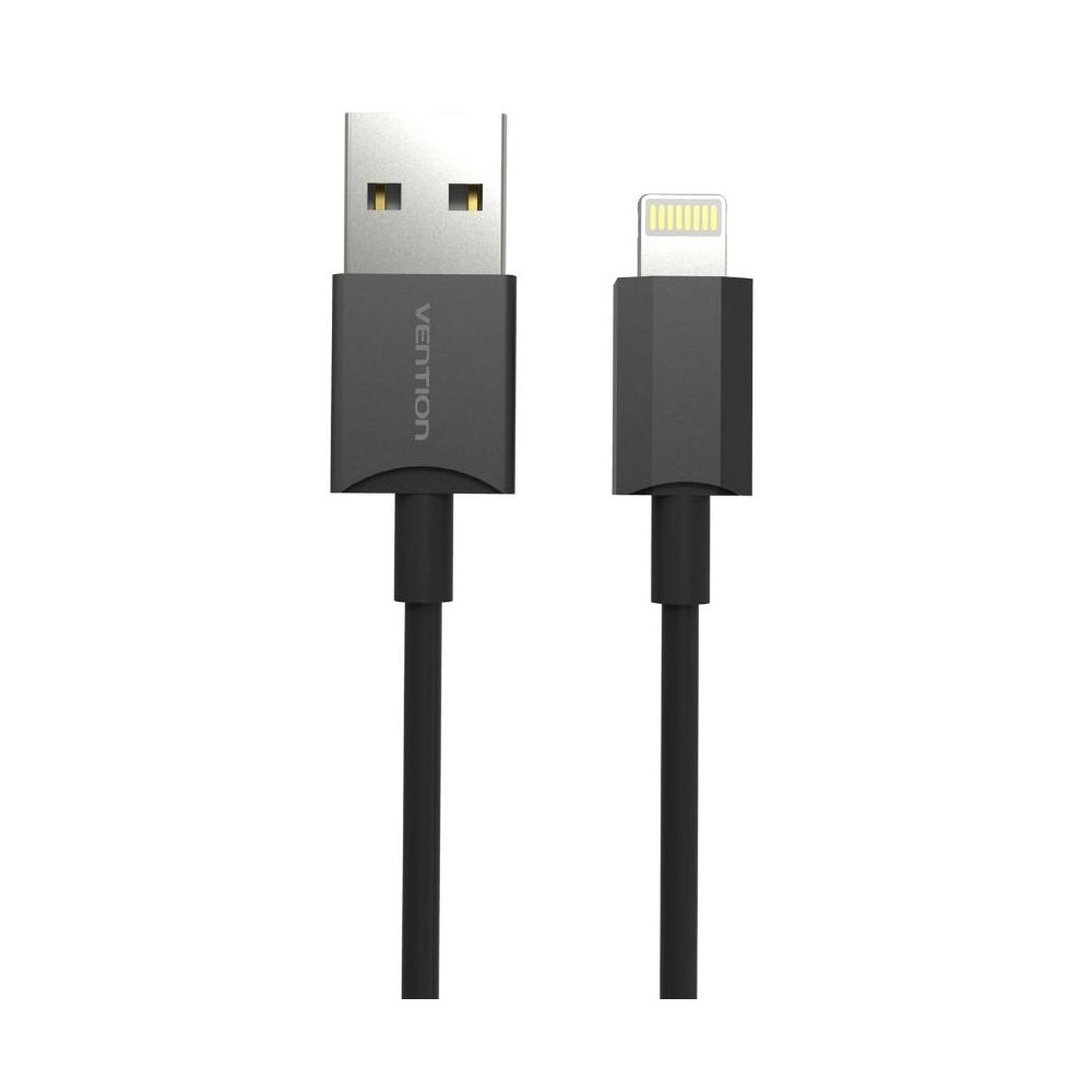 Кабель для Apple Lightning Vention 1м черный (VAI-C02-B100)