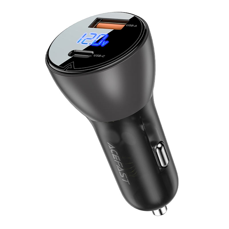 Автомобильное зарядное устройство ACEFAST B6 metal car charger 63W USB-A+USB-C