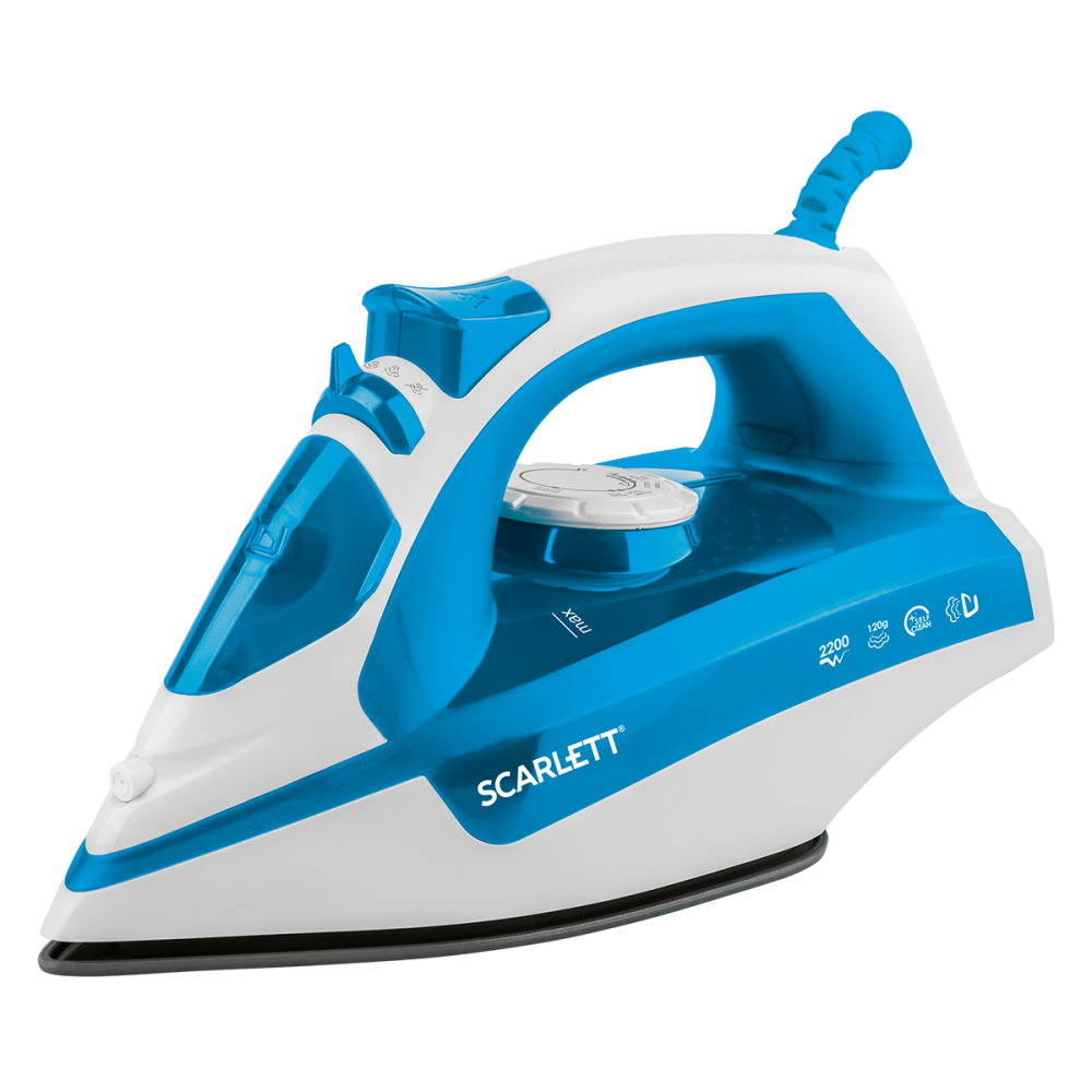 Утюг Scarlett SC-SI30P17 [2200 Вт, подошва - антипригарное покрытие, пар: 120 г/мин, пар.удар: 250 г/мин, 250 мл, 1.6 м]