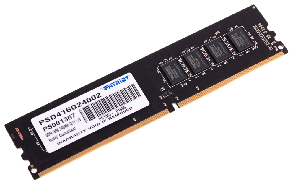 Оперативная память DIMM 16 Гб DDR4 2400 МГц Patriot (PSD416G24002) PC-19200