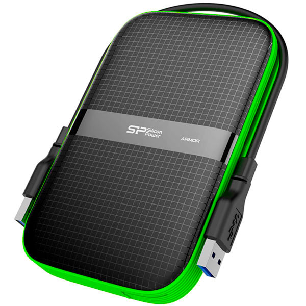 Жесткий диск Silicon Power USB 3.0 1Tb SP010TBPHDA60S3K A60 SP010TBPHDA60S3K Armor 2.5" черный
