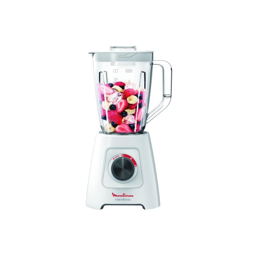Стационарный блендер Moulinex LM420110, 600 Вт, белый