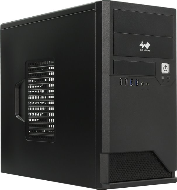 Корпус Mini Tower InWin EMR048 Black/Silver 450W U2.0*2+U3.0*2+AirDuct+Audio mATX