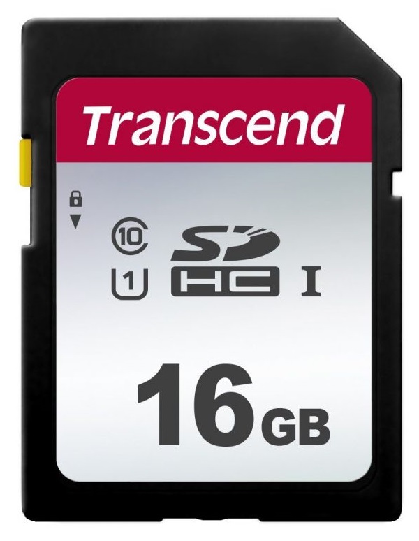 Карта памяти 16GB Transcend TS16GSDC300S SDHC Class 10 U1 300S