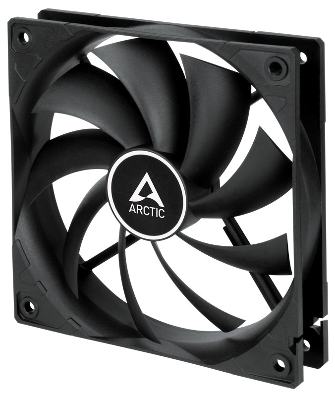 Вентилятор Arctic Cooling F12 PWM PST Black (120x120, 230 - 1350 rpm, 53 CFM, SP 1,00 (mm/H2O), 4pin