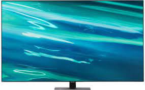 75" Телевизор Samsung QE75Q80BAUXCE, QLED, 4K Ultra HD, серебристый, СМАРТ ТВ, Tizen OS