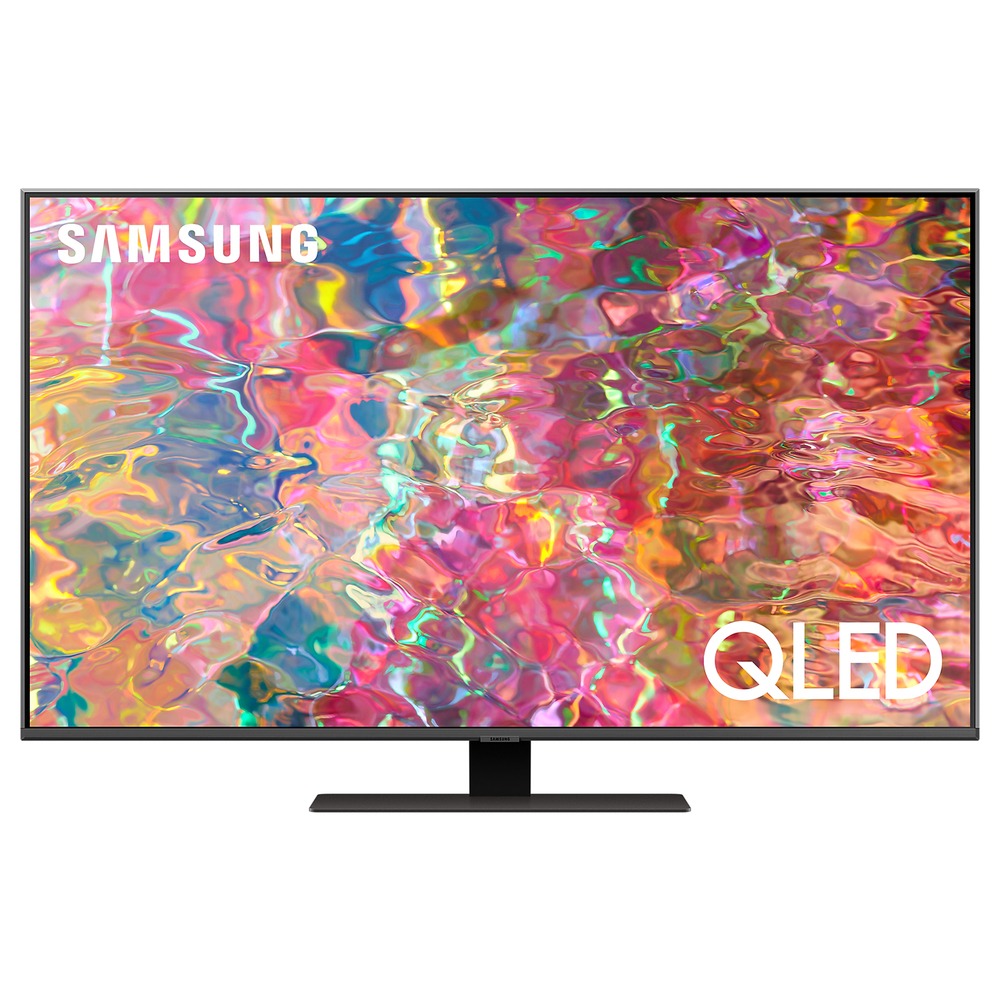 75" Телевизор Samsung QE75Q80BAUXCE, QLED, 4K Ultra HD, серебристый, СМАРТ ТВ, Tizen OS