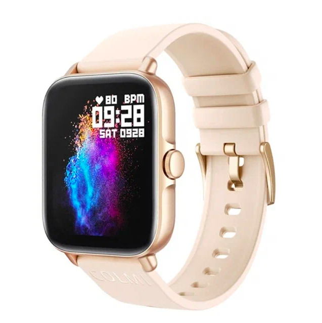 Умные часы Colmi P28 Plus Silicone Strap Gold-Pink