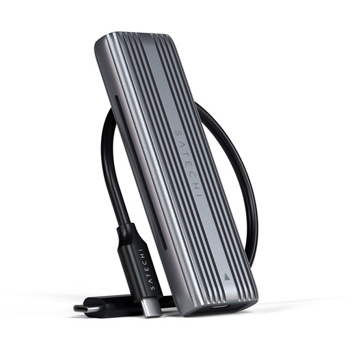 Внешний бокс Satechi ST-UCNSEM, 1xM.2/M.2 NVMe USB3.1 Type-C, серый (ST-UCNSEM)
