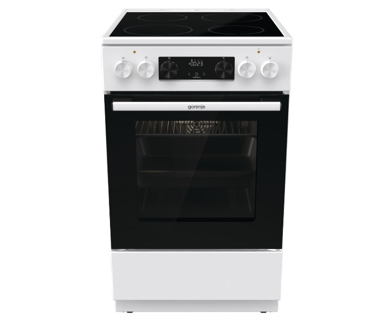 Плита Электрическая Gorenje GEC5C61WG белый стеклокерамика (без крышки)