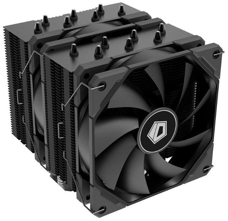 Кулер ID-COOLING SE-207-XT BLACK LGA20XX/1700/1200/115X/AM5/AM4 (8шт/кор, TDP 250W, PWM, черный, 7 тепл.трубок + медная база, 2 x FAN 120mm) RET