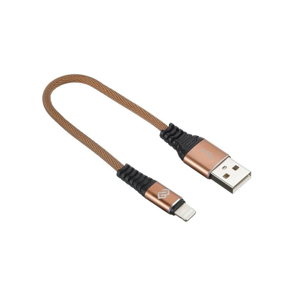 Кабель Digma LIGHT-0.15M-BR USB (m)-Lightning (m) 0.15м коричневый
