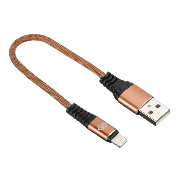 Кабель Digma LIGHT-0.15M-BR USB (m)-Lightning (m) 0.15м коричневый