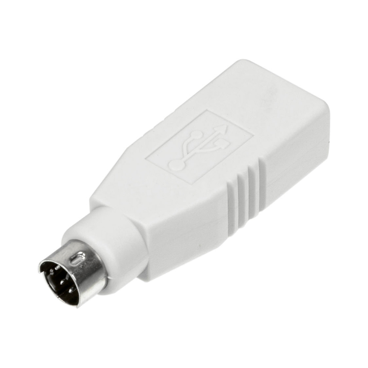 Переходник Ningbo MD6M PS/2 (m) USB A(f) (USB013A) серый