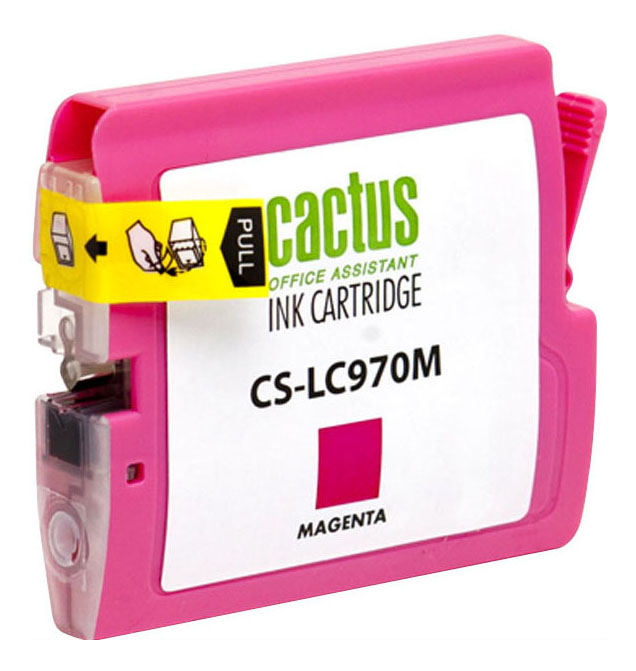 Картридж струйный Cactus CS-LC970M пурпурный (20мл) для Brother MFC-260c/235c/DCP-150c/135c