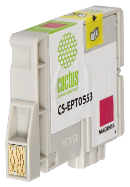 Картридж струйный Cactus CS-EPT0553 T0553 пурпурный (10мл) для Epson Stylus RX520/Stylus Photo R240