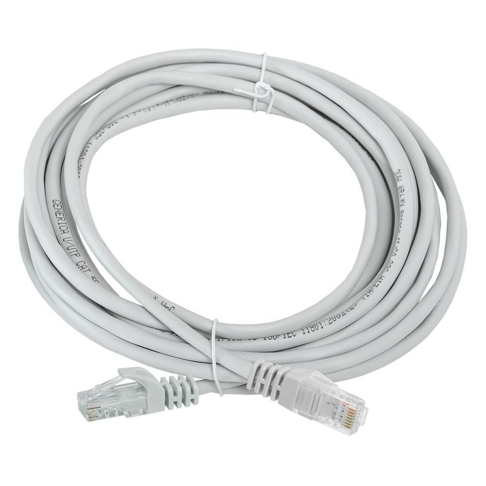 Патч-корд ITK PC01-C5EU-5M-G UTP RJ-45 вил.-вилка RJ-45 кат.5E 5м серый ПВХ (уп.:1шт)