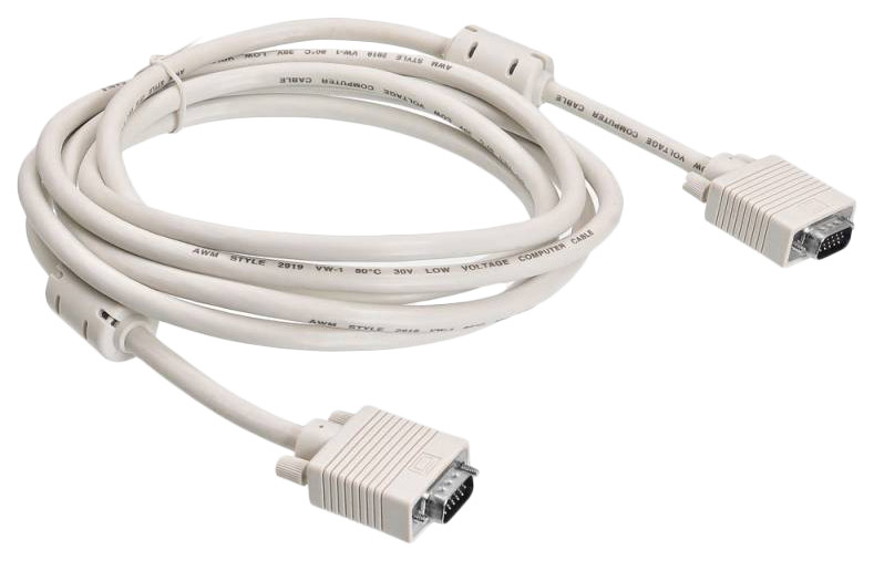 Кабель Buro CAB016S-10 VGA (m) VGA (m) 3м феррит.кольца серый