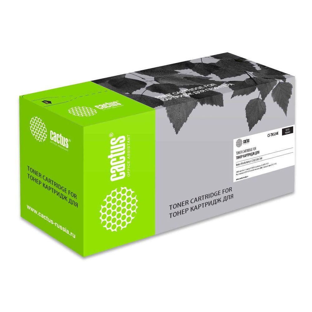 Картридж лазерный Cactus CS-TN324K TN-324K черный (28000стр.) для Konica Minolta bizhub C258/C308/C3